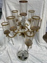 GOLD GLASS CANDELABRA