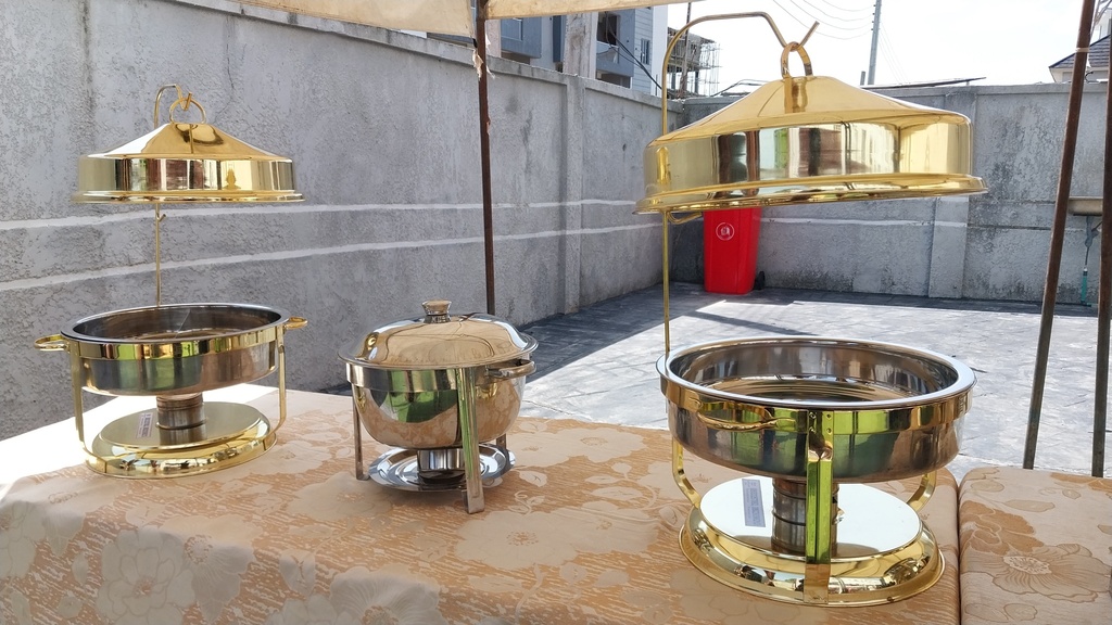 CHAFFING DISHES HANGING (GOLD)